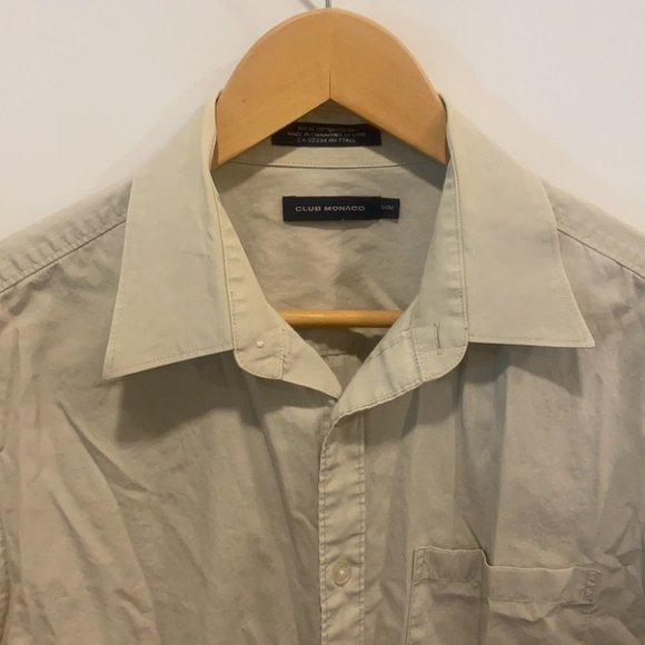 🇺🇸 Club Monaco button up long sleeve dress shirt size medium - Picture 5 of 11
